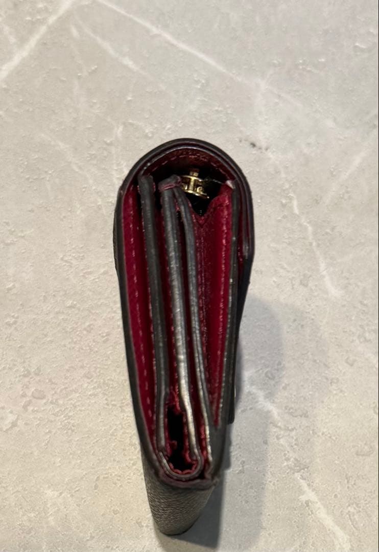 Louis Vuitton 三つ折り財布 ブラウン/レッド