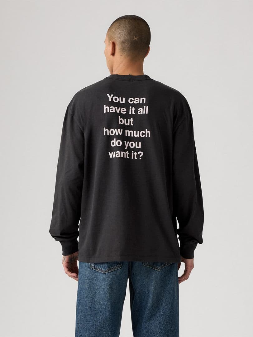 サトシ様 oasis × Levi's ロングスリーブ バンド T ブラック M