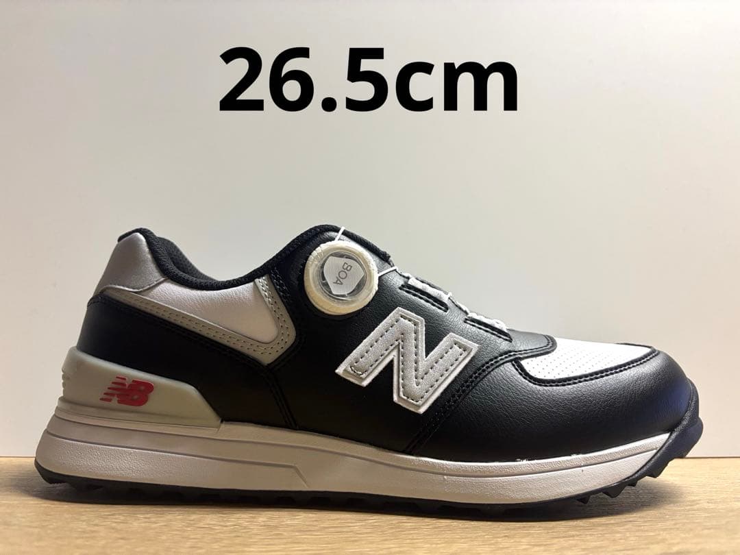 未使用 26.5cm 2E ニューバランスゴルフシューズUGBS574Lホワイト