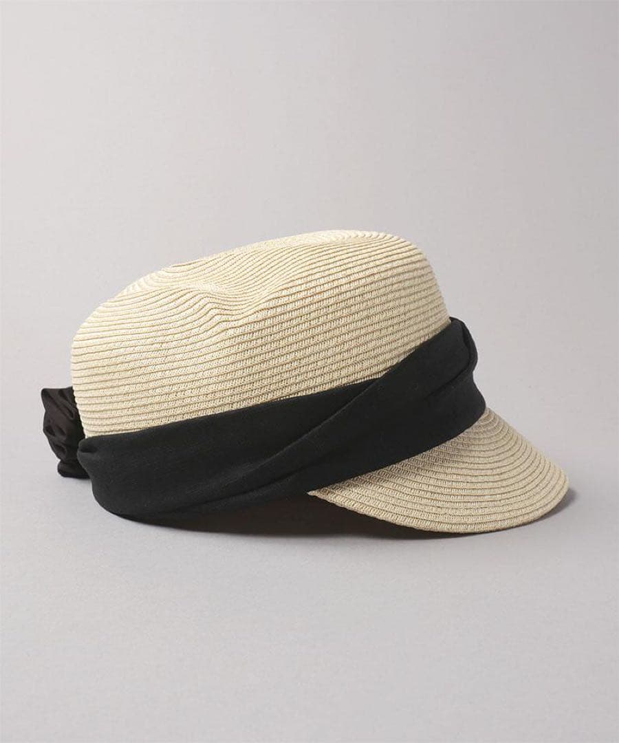 【新品未使用】ca4la☆風の方向PB☆ホワイト☆麦わら帽子