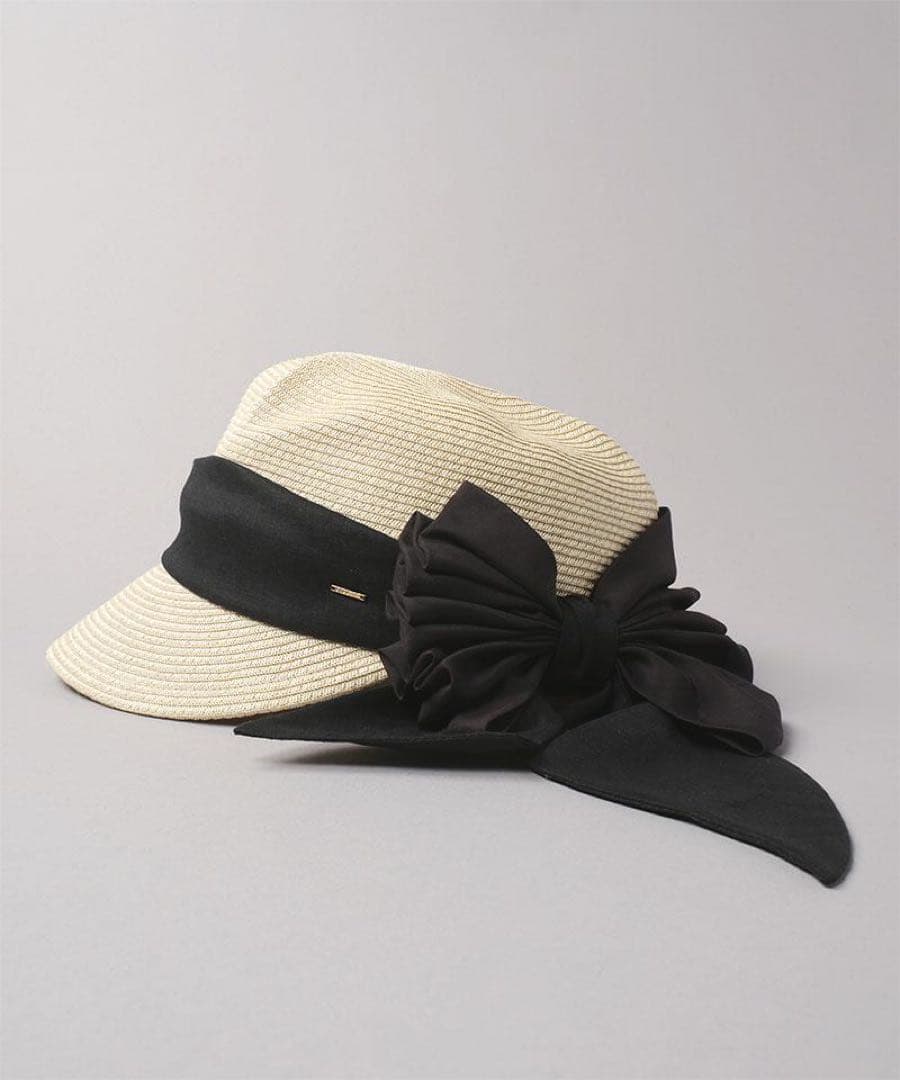 【新品未使用】ca4la☆風の方向PB☆ホワイト☆麦わら帽子