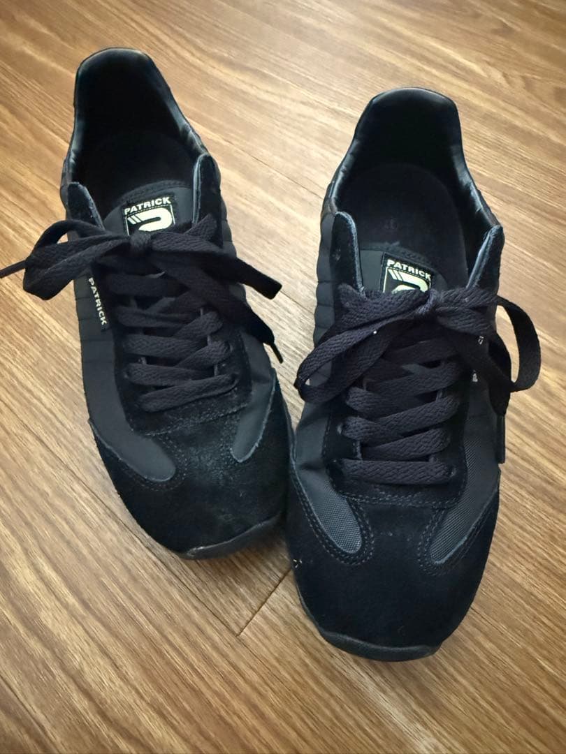 PATRICK ブラック スニーカー　37（23.5センチ）