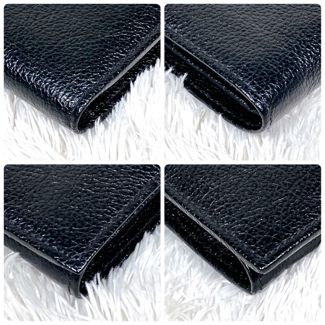 【極美品】完売品　IL BISONTE ミディアムウォレット　レザー　シボ革