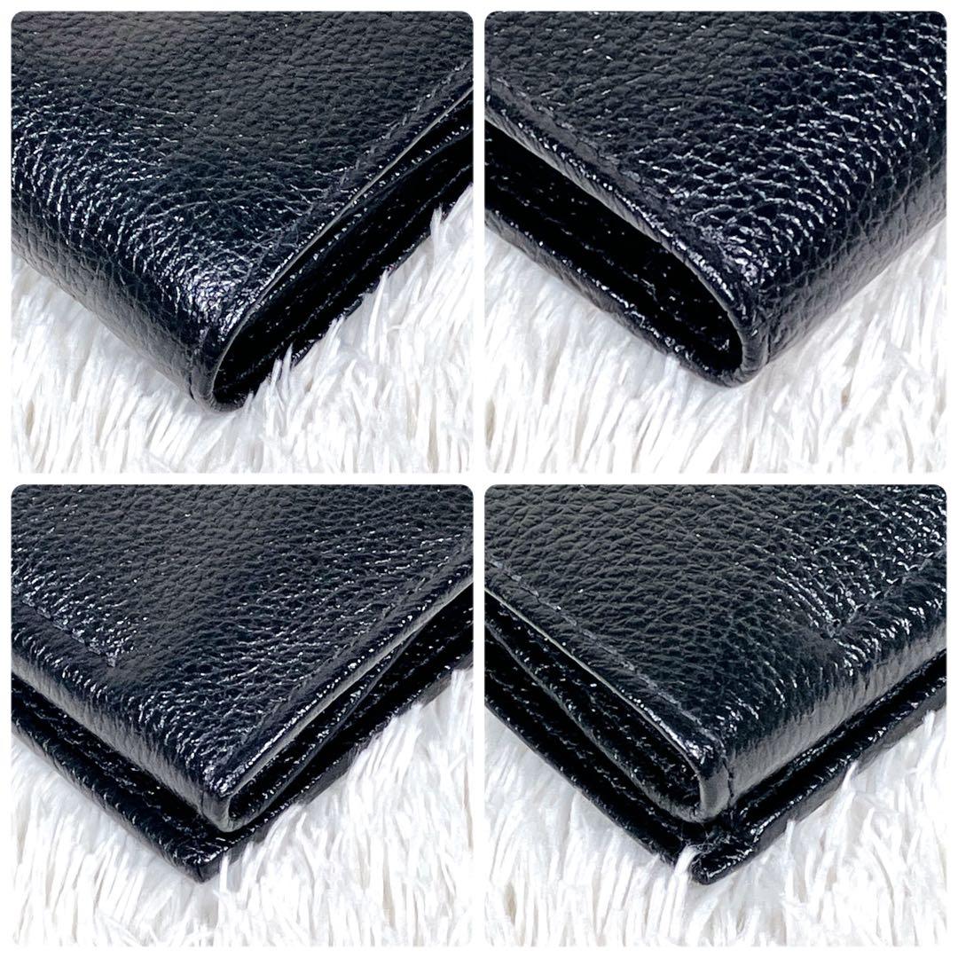 【極美品】完売品　IL BISONTE ミディアムウォレット　レザー　シボ革