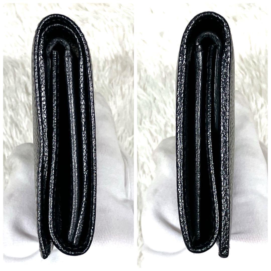 【極美品】完売品　IL BISONTE ミディアムウォレット　レザー　シボ革