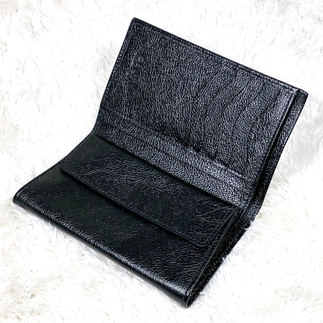 【極美品】完売品　IL BISONTE ミディアムウォレット　レザー　シボ革