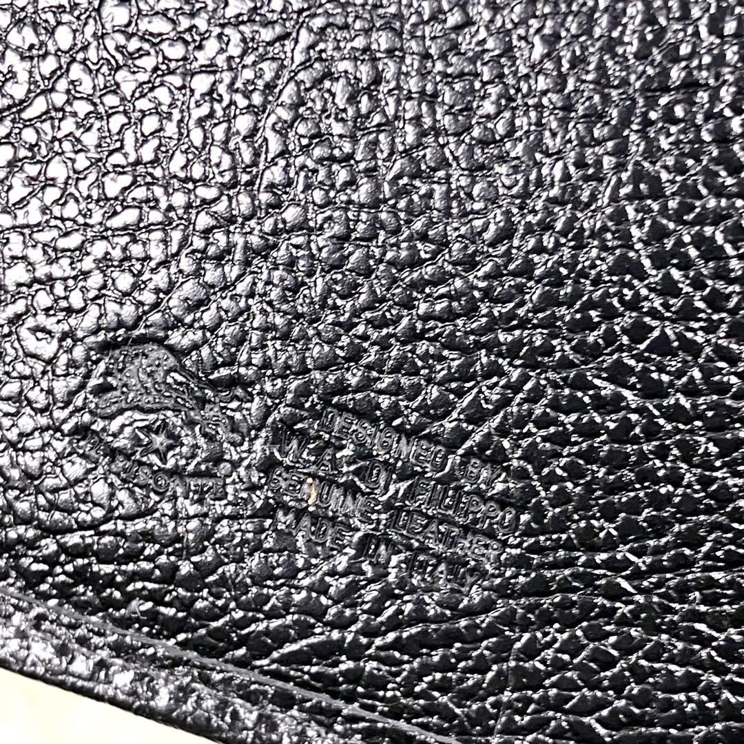 【極美品】完売品　IL BISONTE ミディアムウォレット　レザー　シボ革