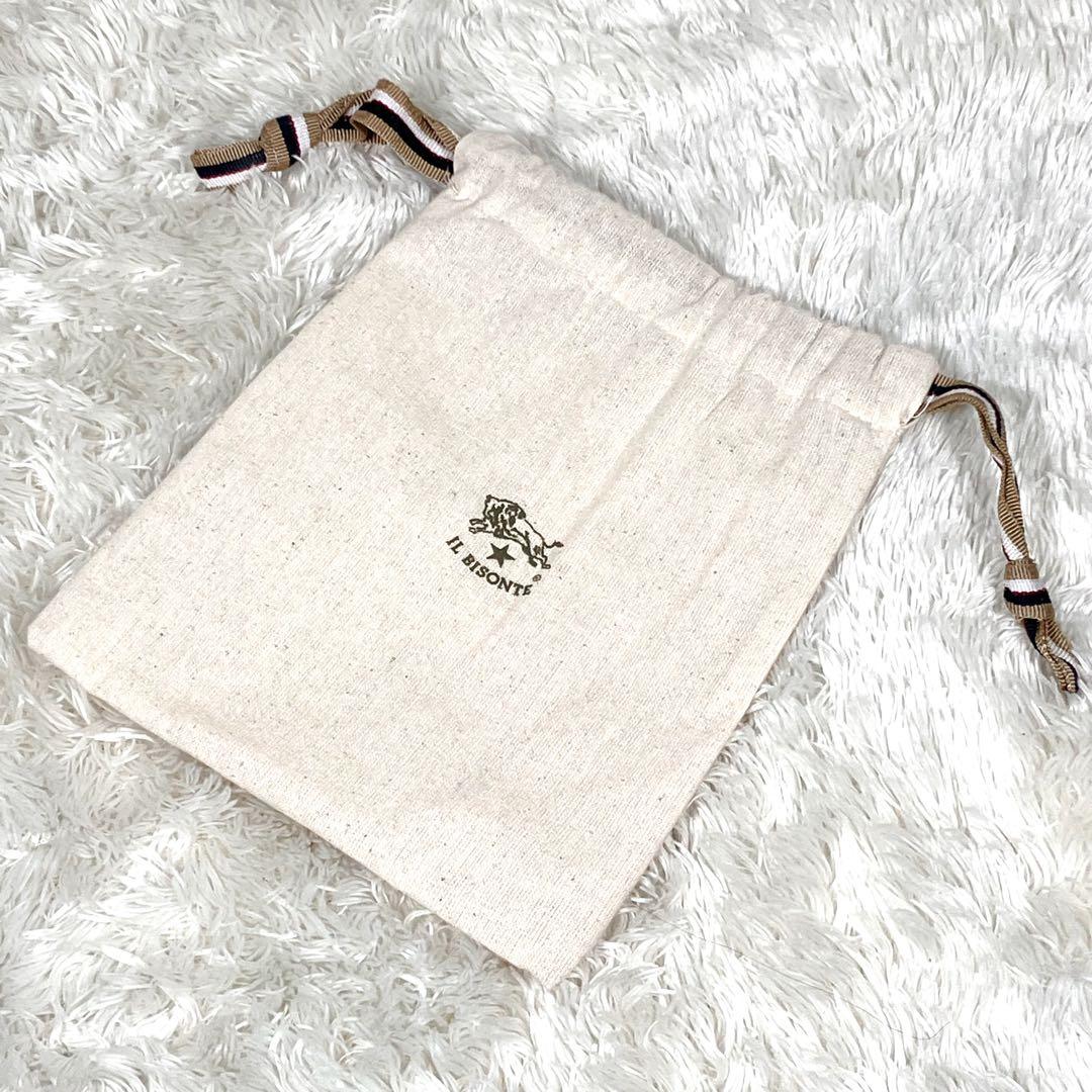 【極美品】完売品　IL BISONTE ミディアムウォレット　レザー　シボ革