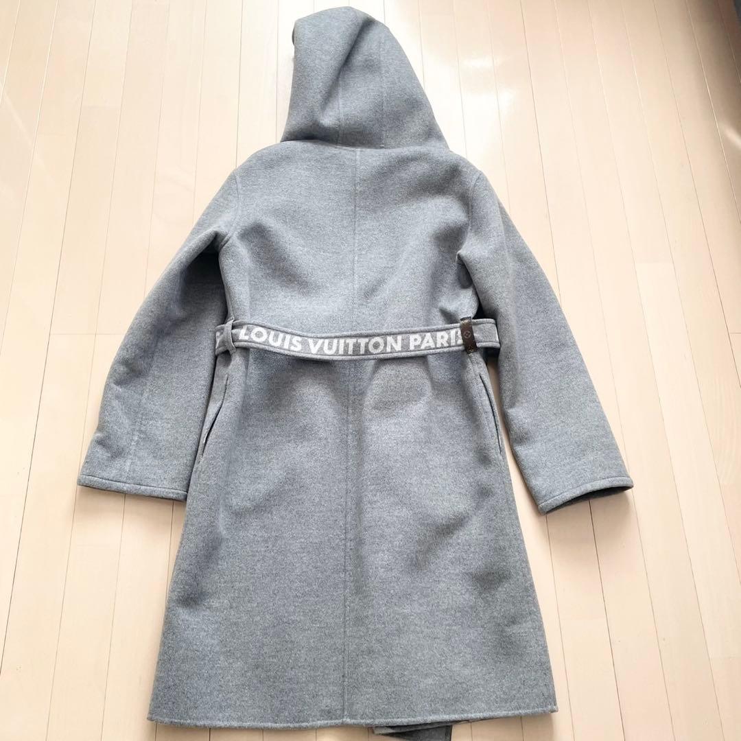 ルイヴィトン【希少 極美品】ダブルフェイス フーデッドラップコート モノグラム