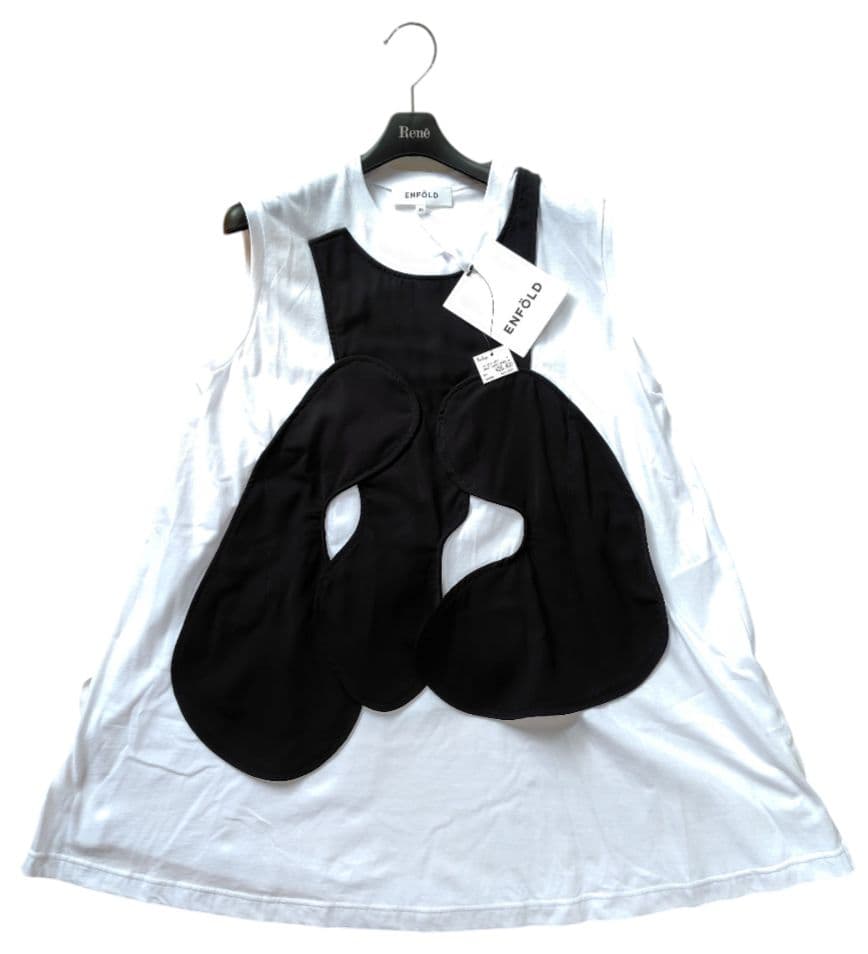 【ENFOLD】24商品新品CIRCLE DRAPE-VEST TANK-TOP
