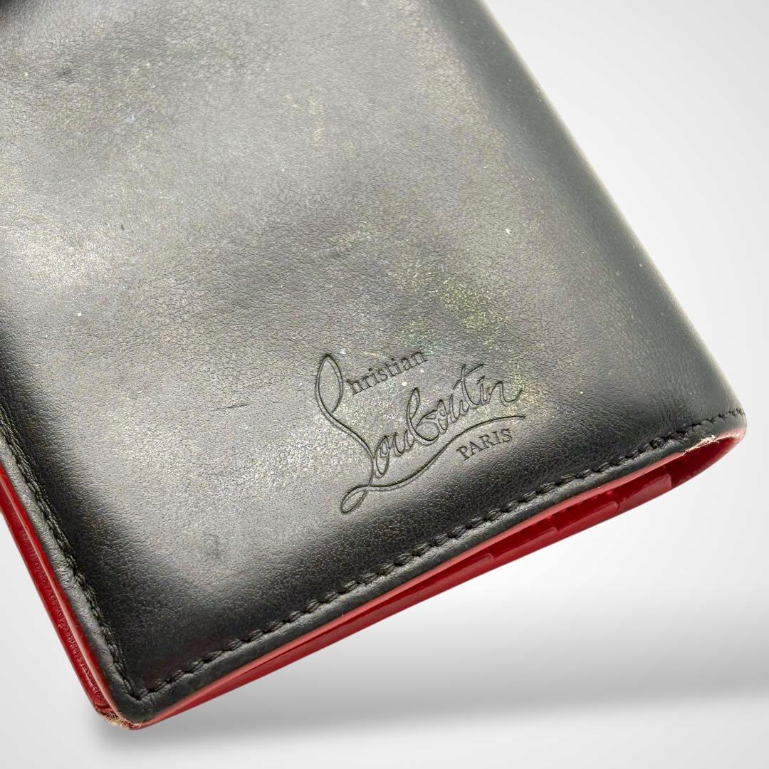 Christian Louboutin ルブタン 二つ折り財布 スタッズ レザー