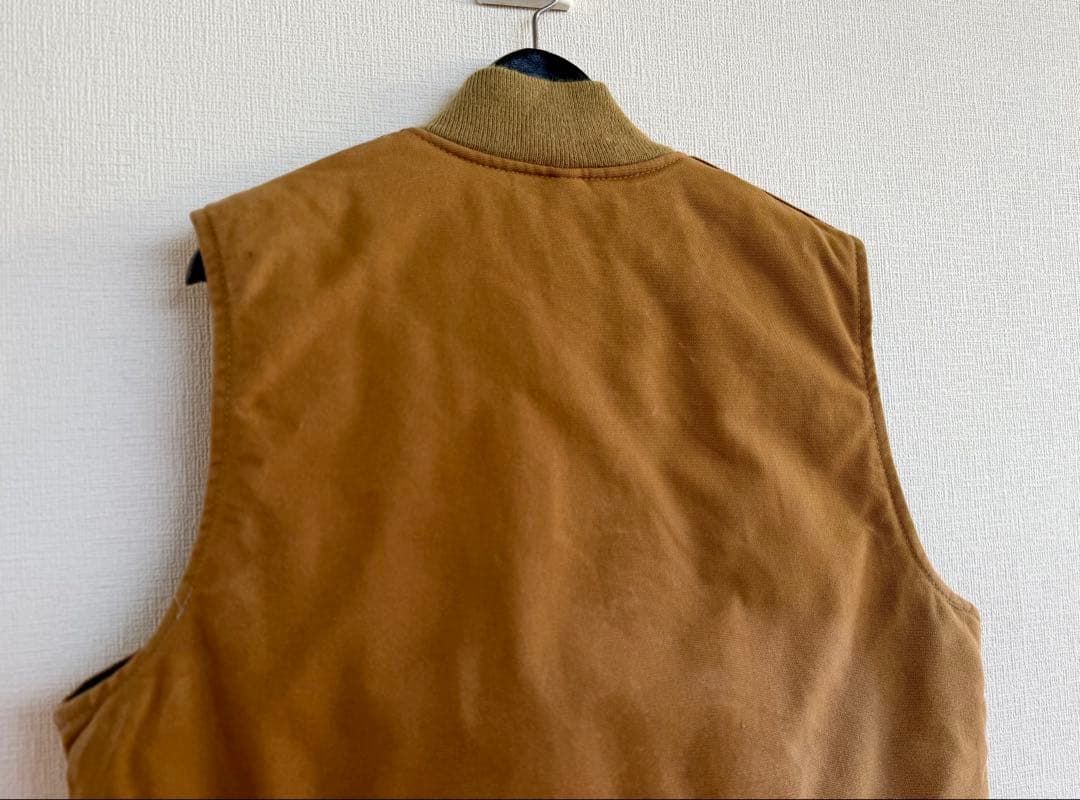超スペシャル 80s 星タグ アメリカ製 カーハート ベスト L ブラウン