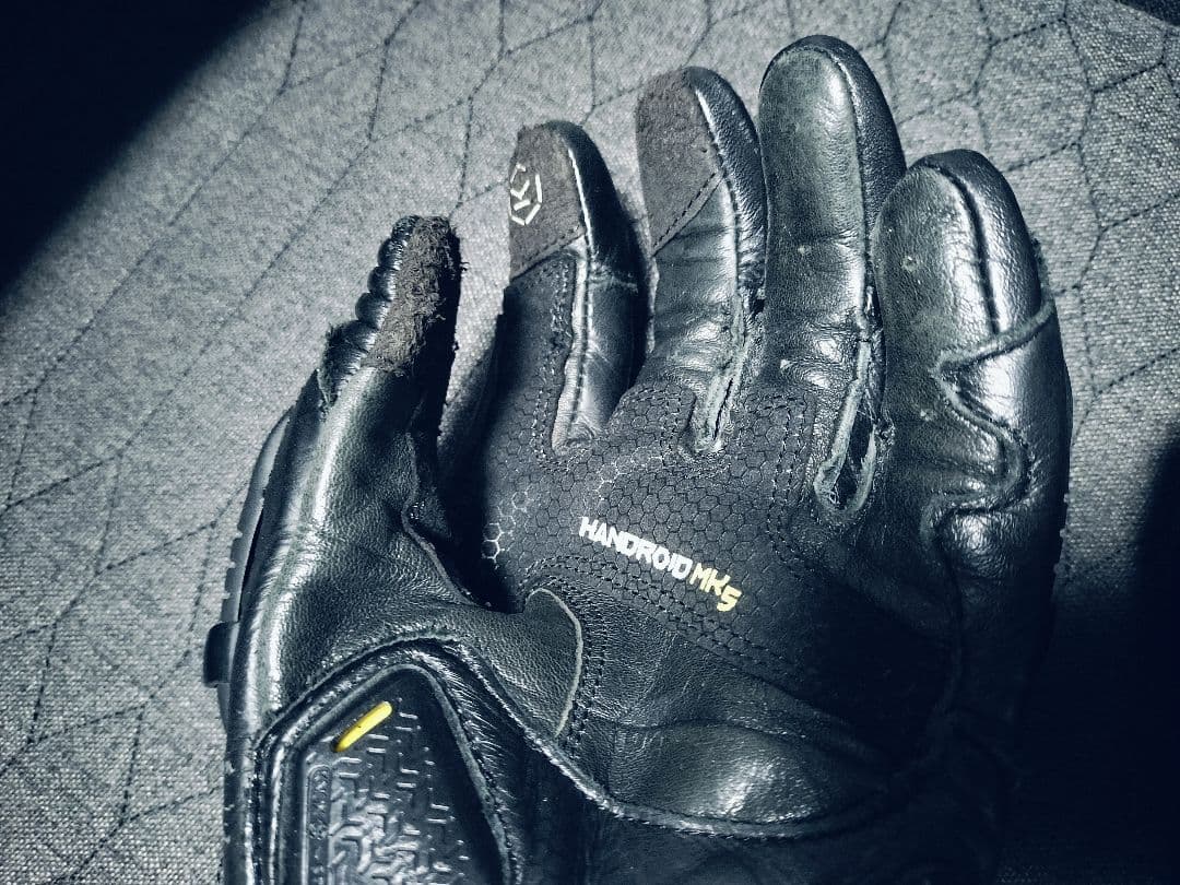 エルフモール KNOX バイク用グローブ ハンドロイドマーク5 ブラック