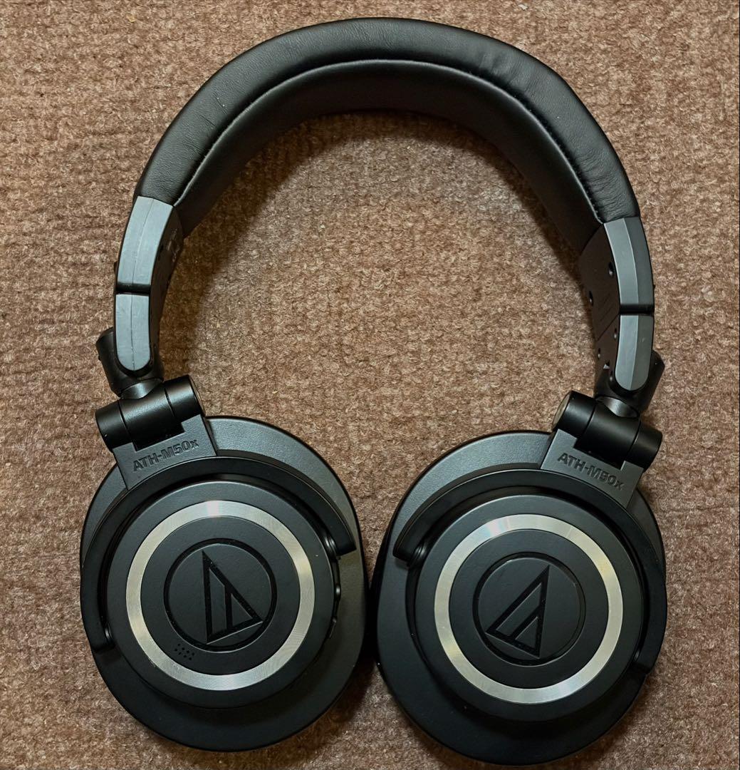 【極美品】ATH-M50xBT2 純正メッシュイヤーパッド付き
