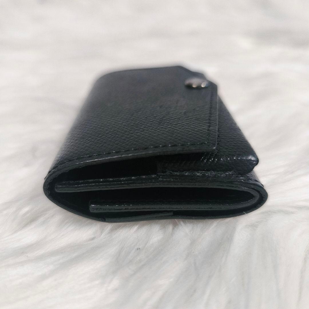 【ぽち様】アブラサス　AirTagも入る小さい財布　ブラック