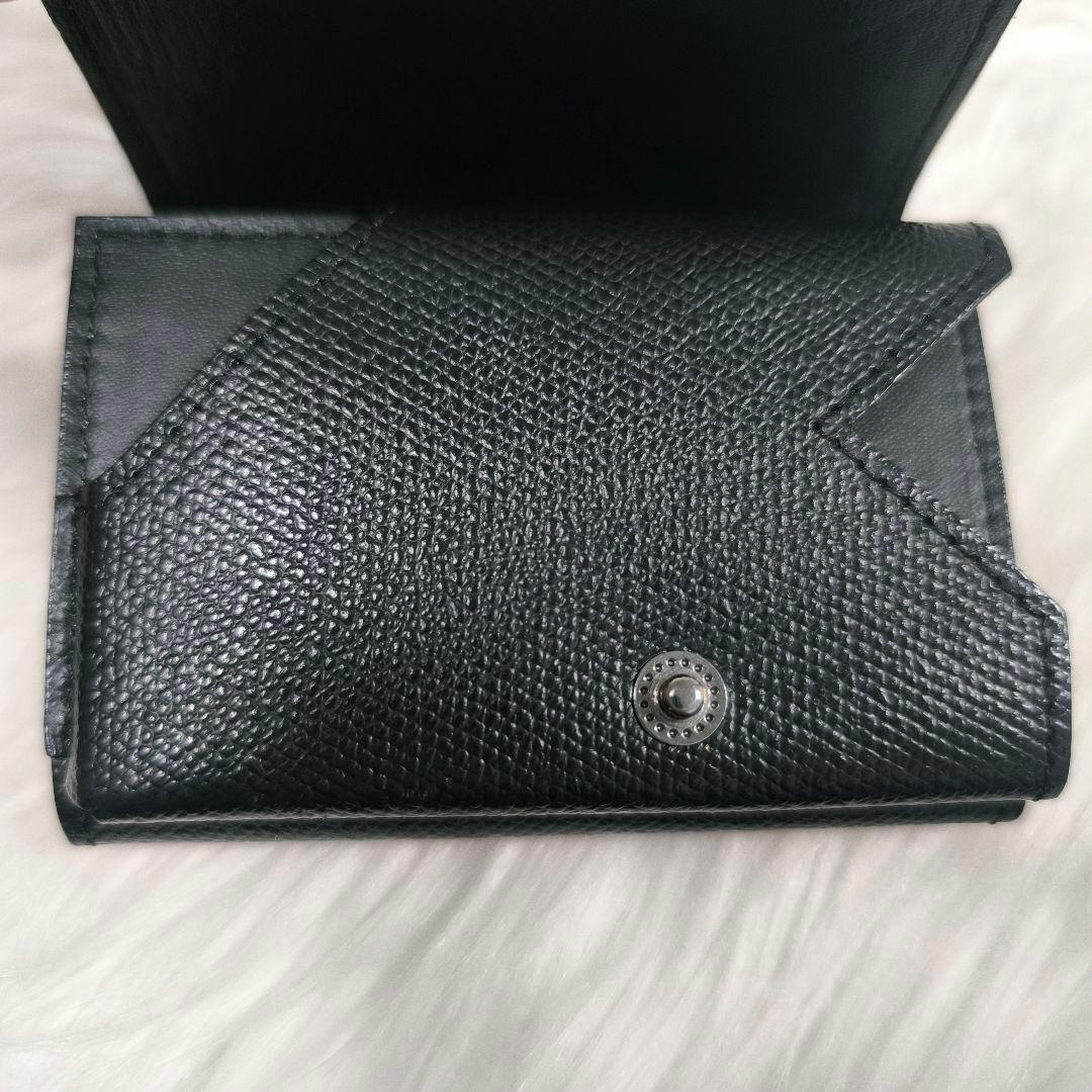 【ぽち様】アブラサス　AirTagも入る小さい財布　ブラック