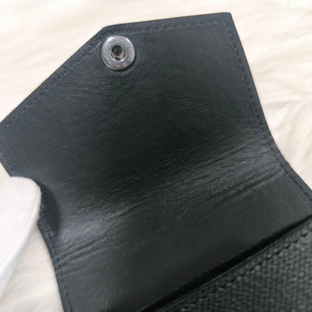 【ぽち様】アブラサス　AirTagも入る小さい財布　ブラック