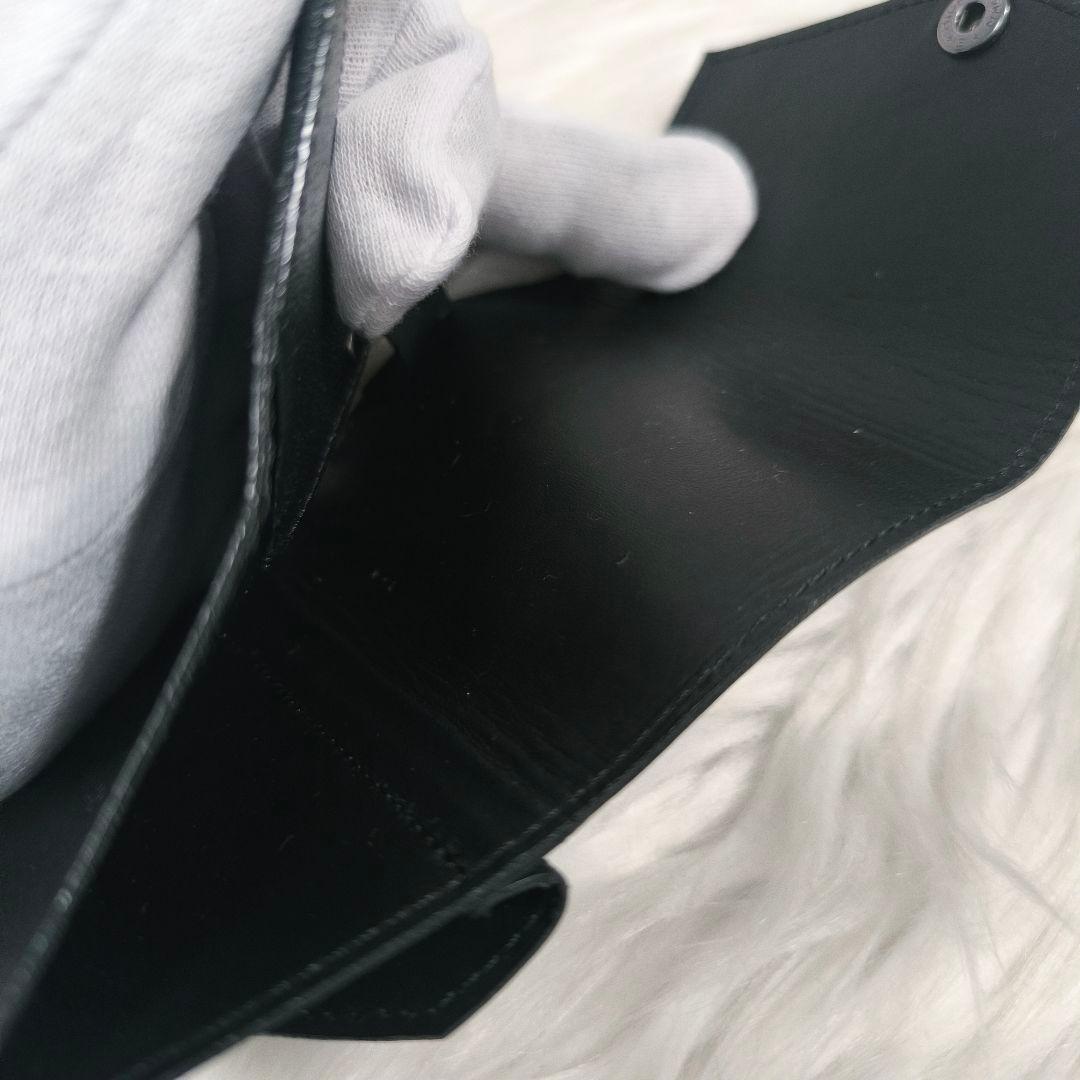 【ぽち様】アブラサス　AirTagも入る小さい財布　ブラック