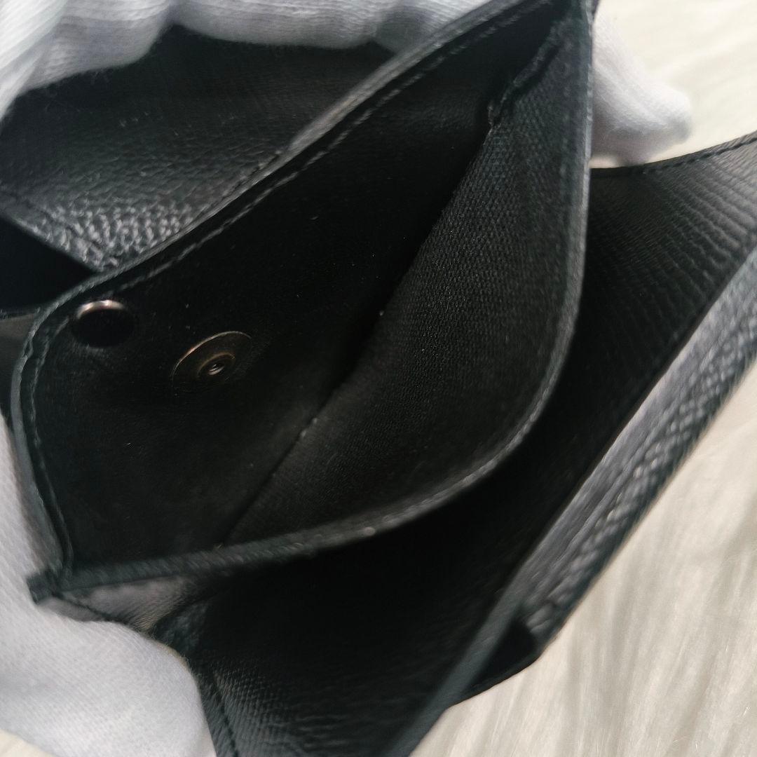 【ぽち様】アブラサス　AirTagも入る小さい財布　ブラック