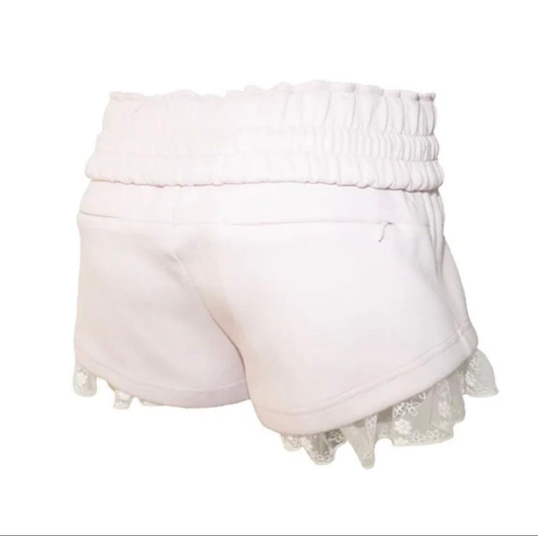 パンツ theredthread pink S jersey shorts lace