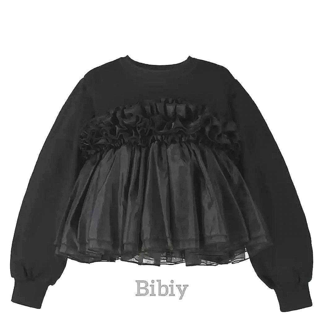 トップス Bibiy ANGELICA SWEATSHIRT bibiy black
