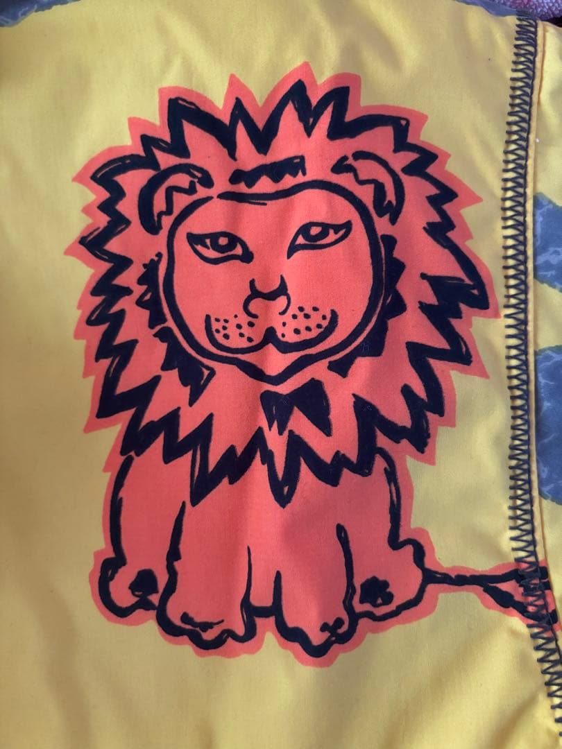 ライオン絵柄スノーウエア上下セット