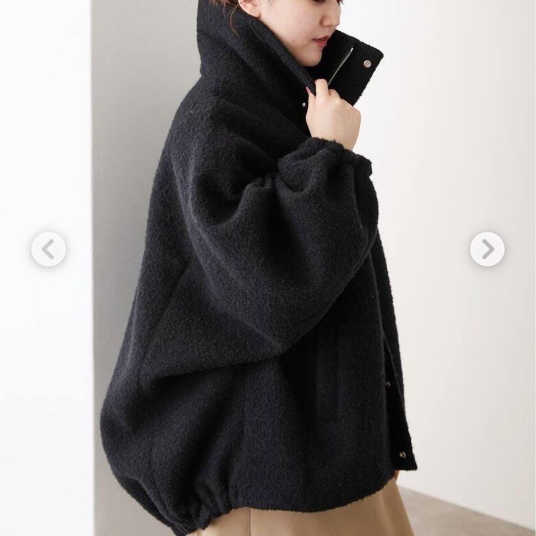 えむ　　　IENA／プードルボンディングブルゾンコート