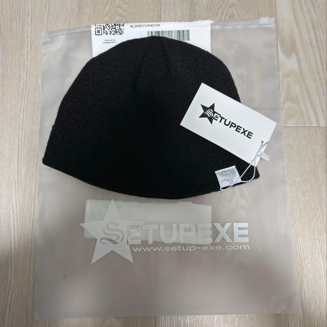 帽子 SETUPEXE PEARL CORSAGE BEANIE