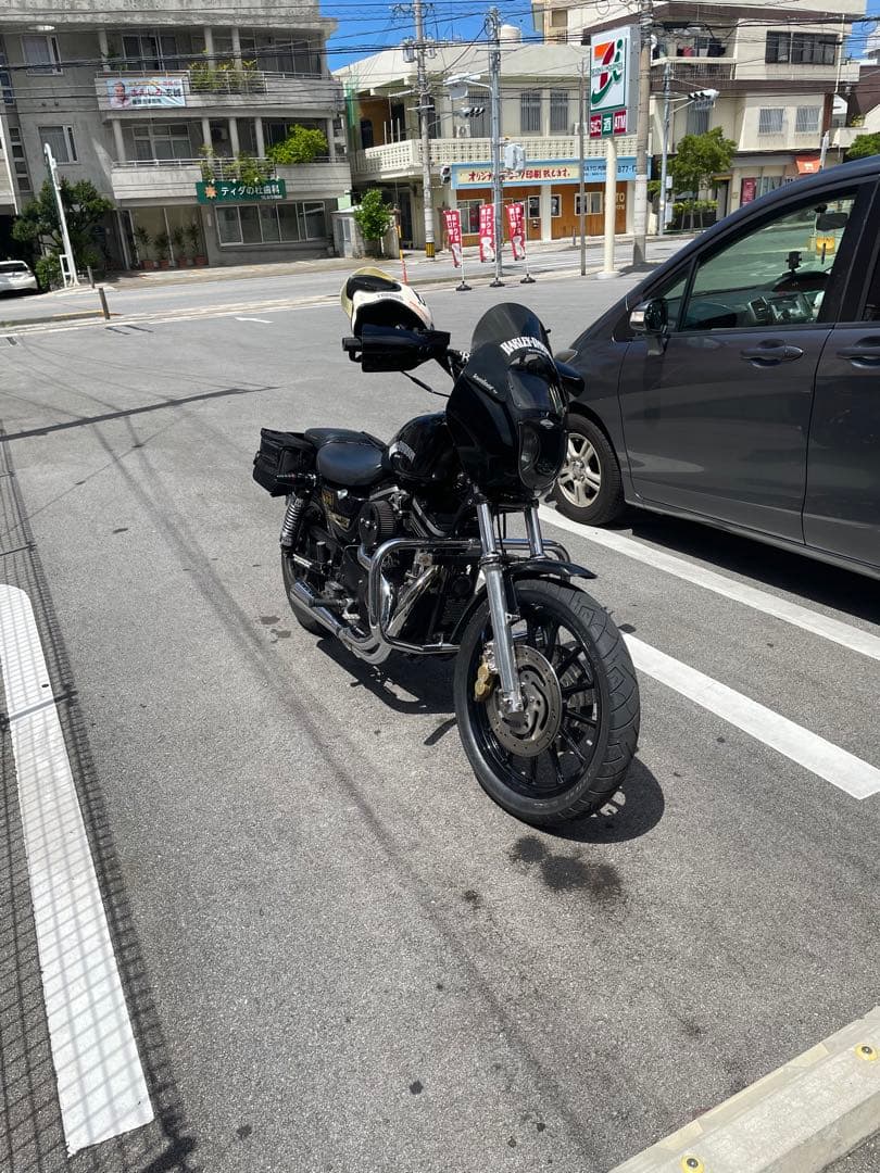 U*U様 ハーレー純正デタッチャブルクウォーターフェアリング　ビビットブラック