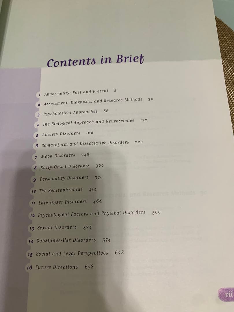 Abnormal Psychology 第四版