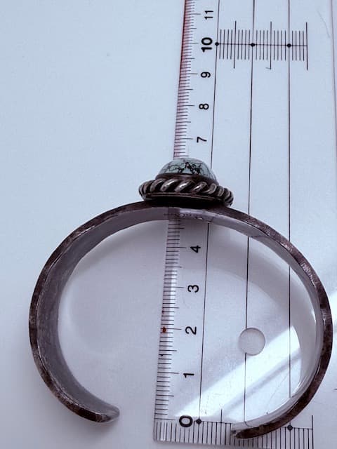 バングル ターコイズ シルバー ナバホ ハーマン・スミス インディアンジュエリー