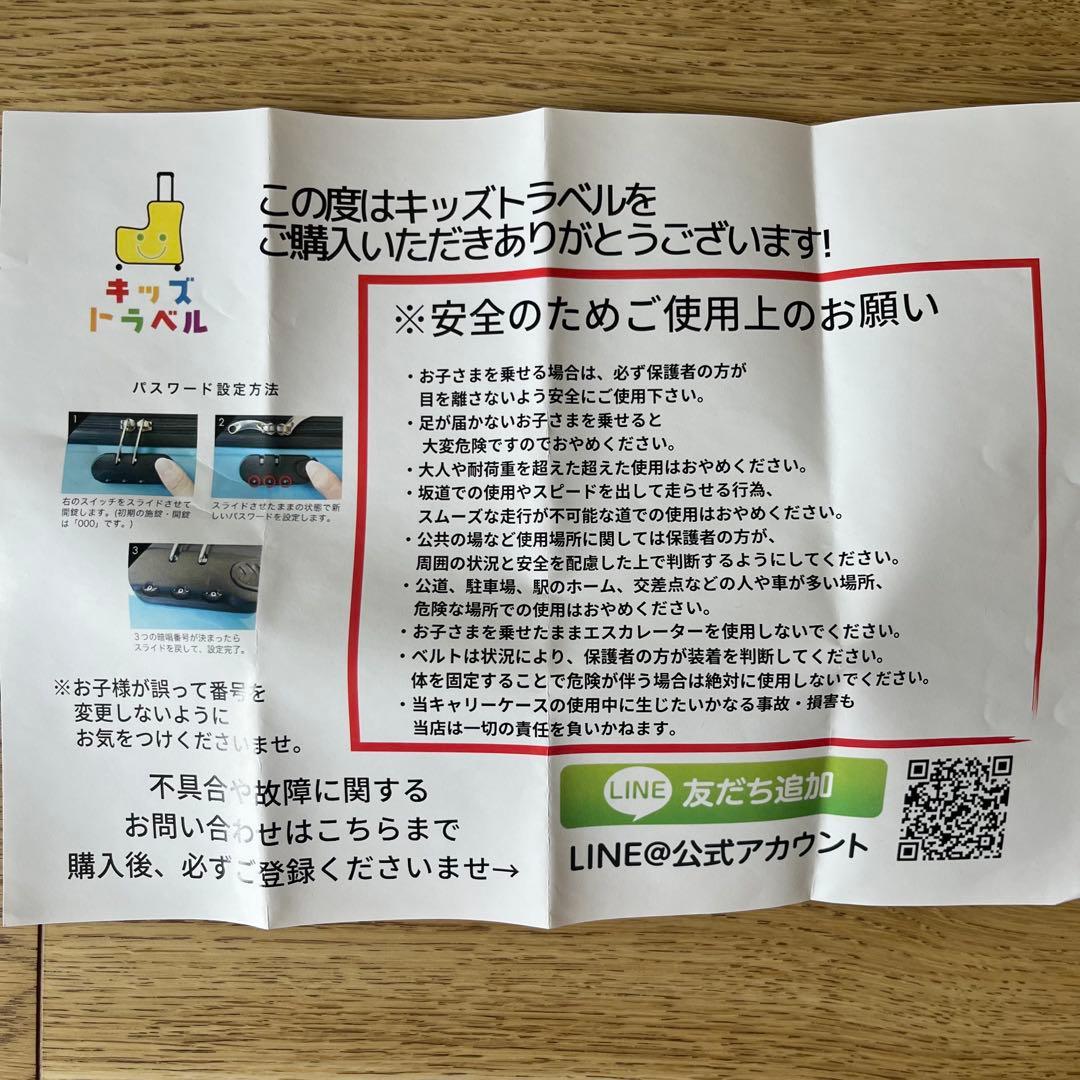 【美品】子どもが乗れるキッズキャリー