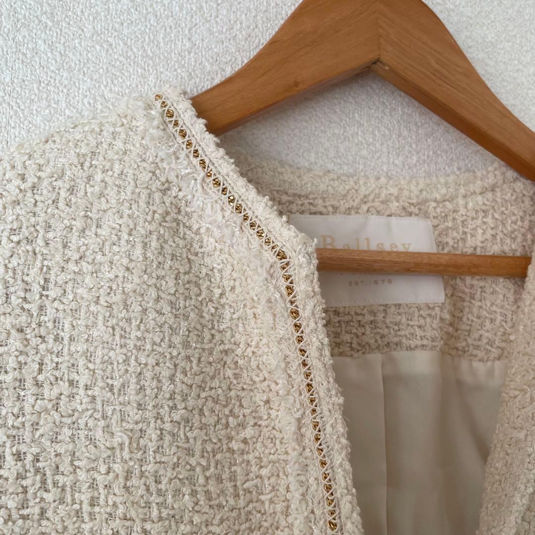 Ballsey 　ツイストループツイード ノーカラージャケット