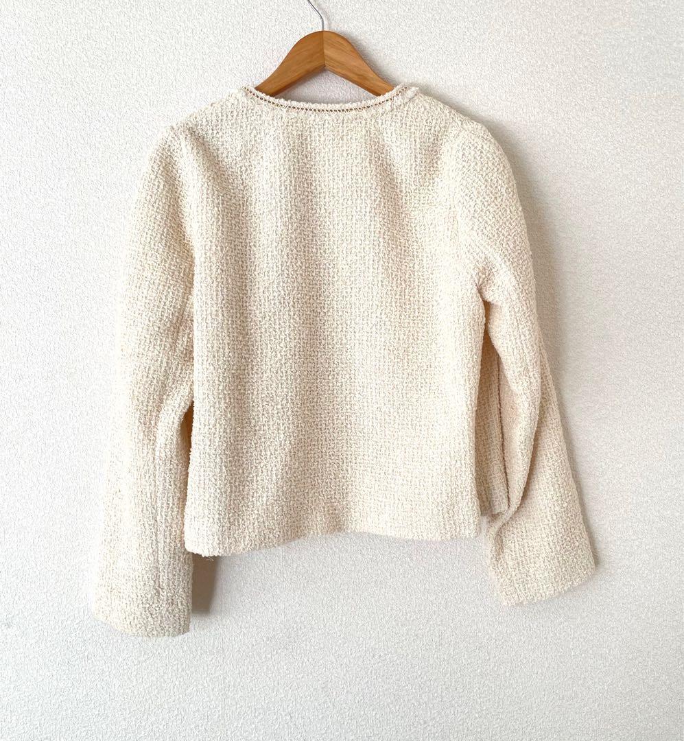 Ballsey 　ツイストループツイード ノーカラージャケット