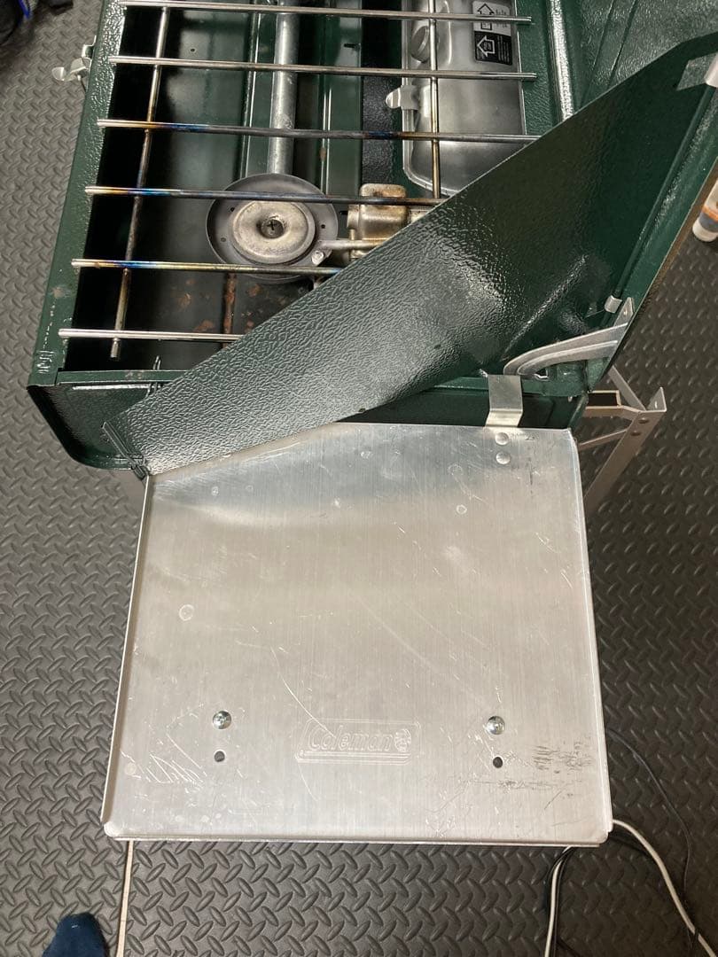 値下げ⭐5点　Coleman 414 ツーバーナー＋スタンド＋トレイ＋ラック2種