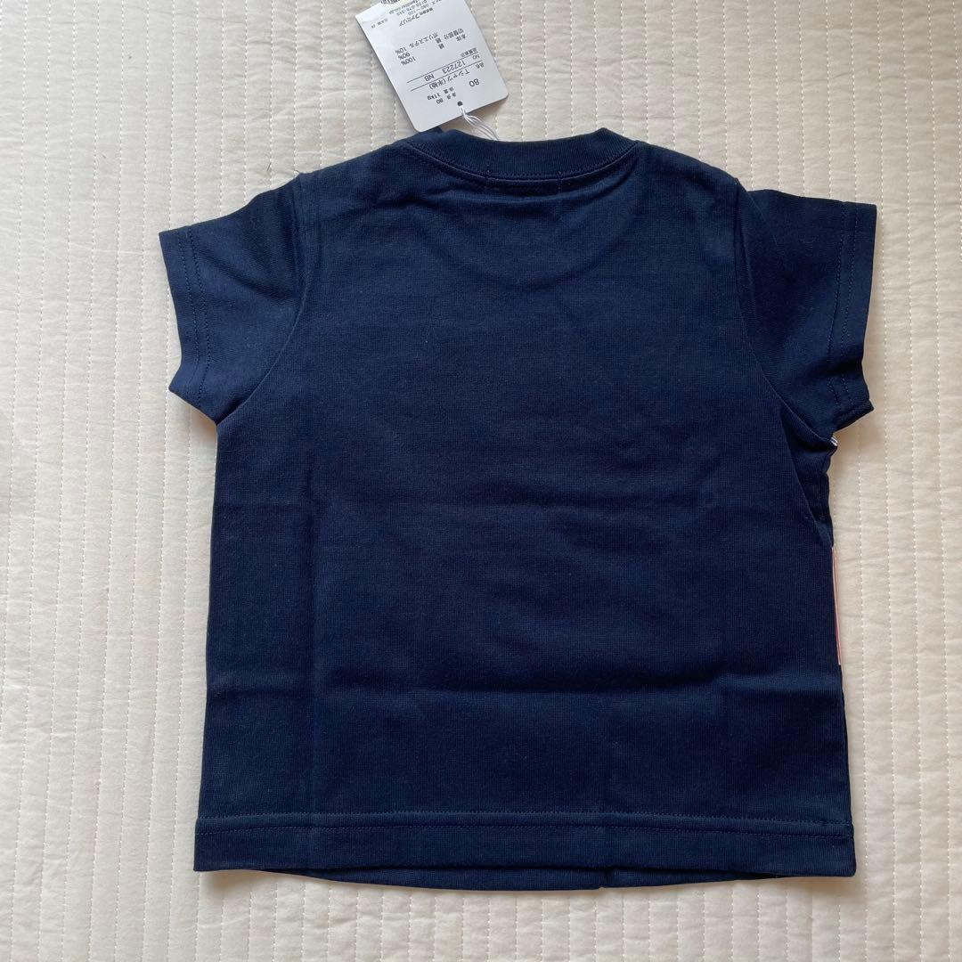 familiar ネイビー ストライプ Tシャツ 80 ファミちゃん　ファミリア