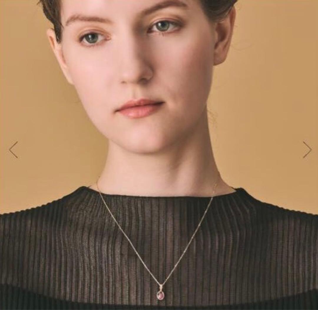 新品♡アガット K10 ダイヤモンド付きバイカラートルマリンチャーム