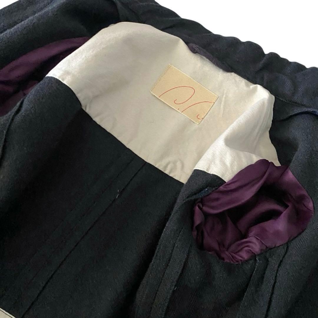 美品✨pallas palace パラスパレス リネン ウール コート 薄手 2