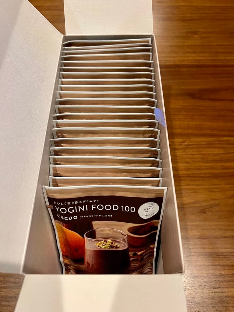 【新品】YOGINI FOOD 100 cacao 1箱 （21袋）