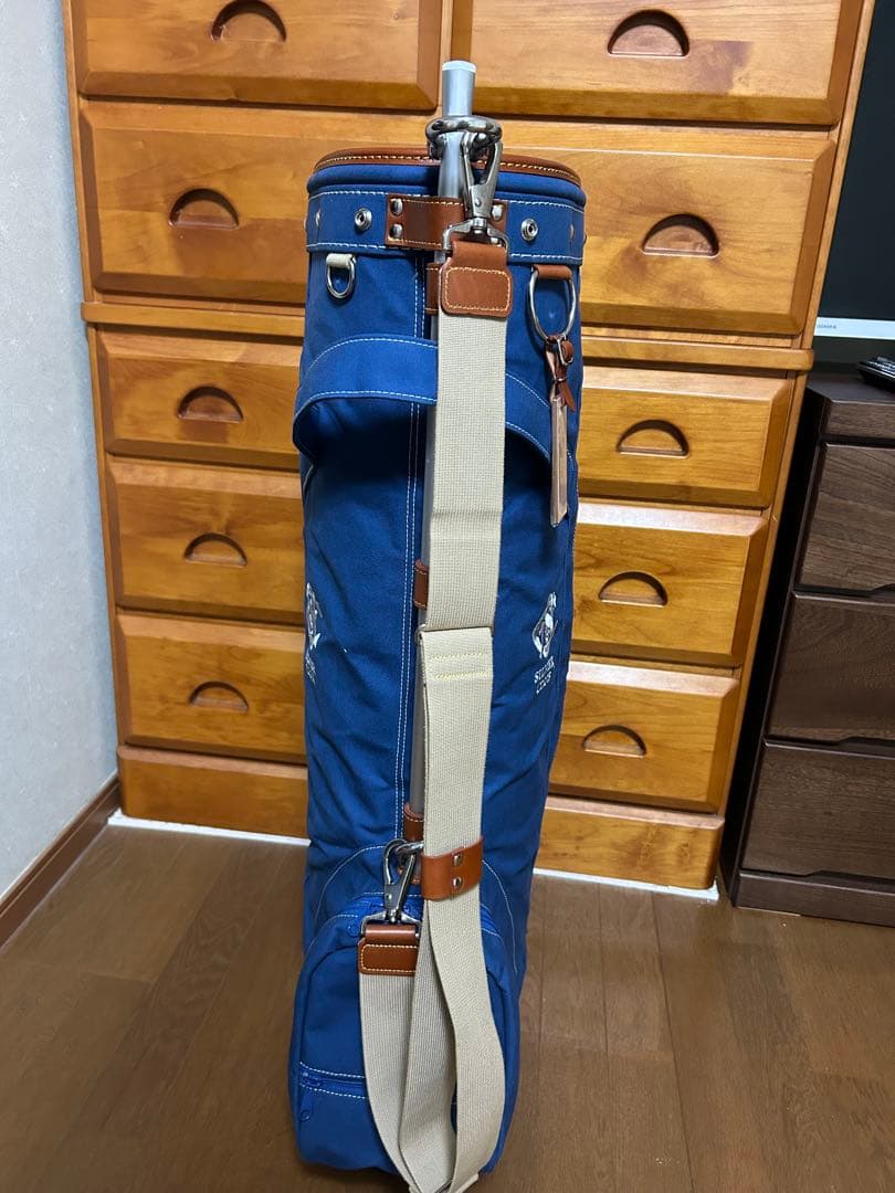 中部銀次郎 シルバークラブ パイプカートキャディバッグ MARIN BLUE