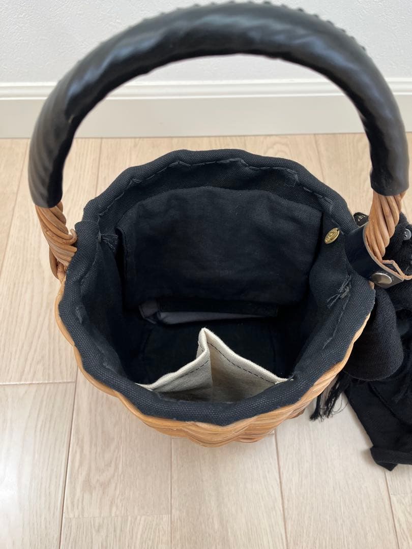 ebagos エバゴス　ブライドル バケツM バスケット ブラック