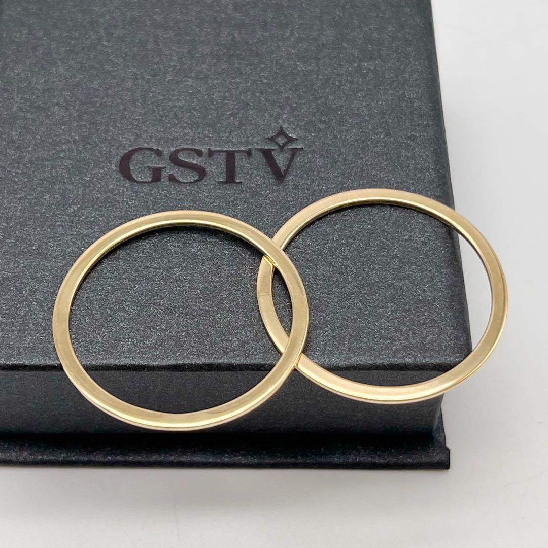 GSTV ゴールド　金　フープ　チャーム　刻印　750 ITALY 804AR