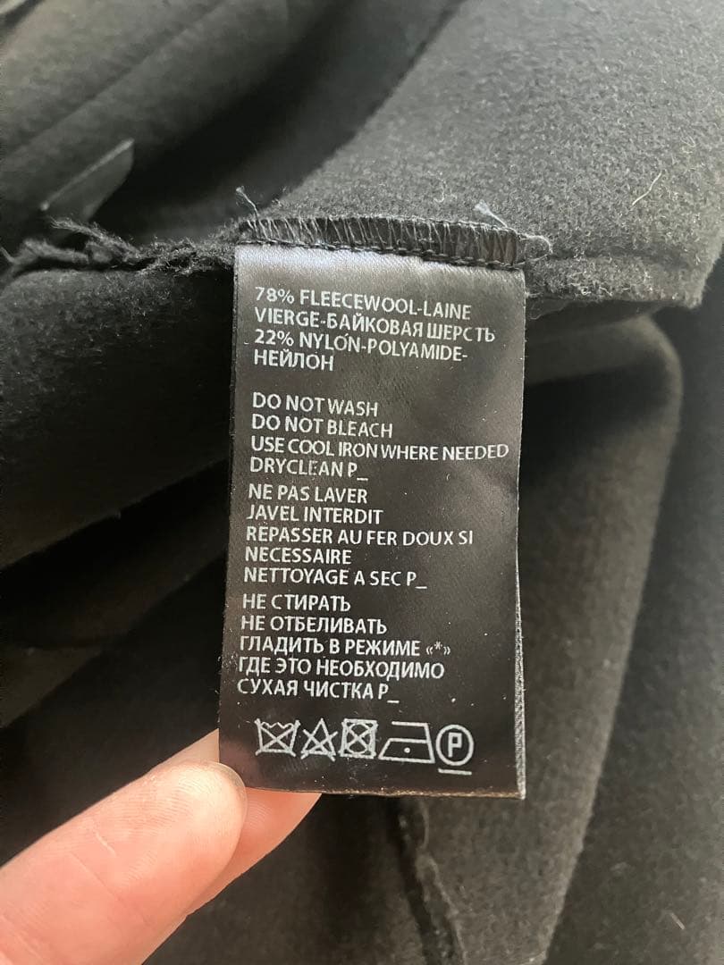 ANN DEMEULEMEESTER ウールチェスターコート