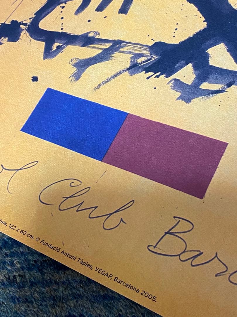 FCバルセロナ 100周年 ポスター アントニタピエス 証明書付