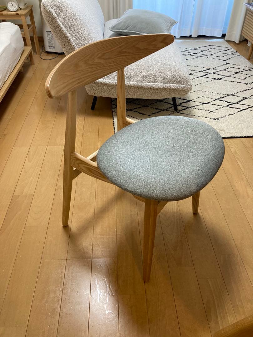 RY54 ダイニングチェア ナチュラル/グレー