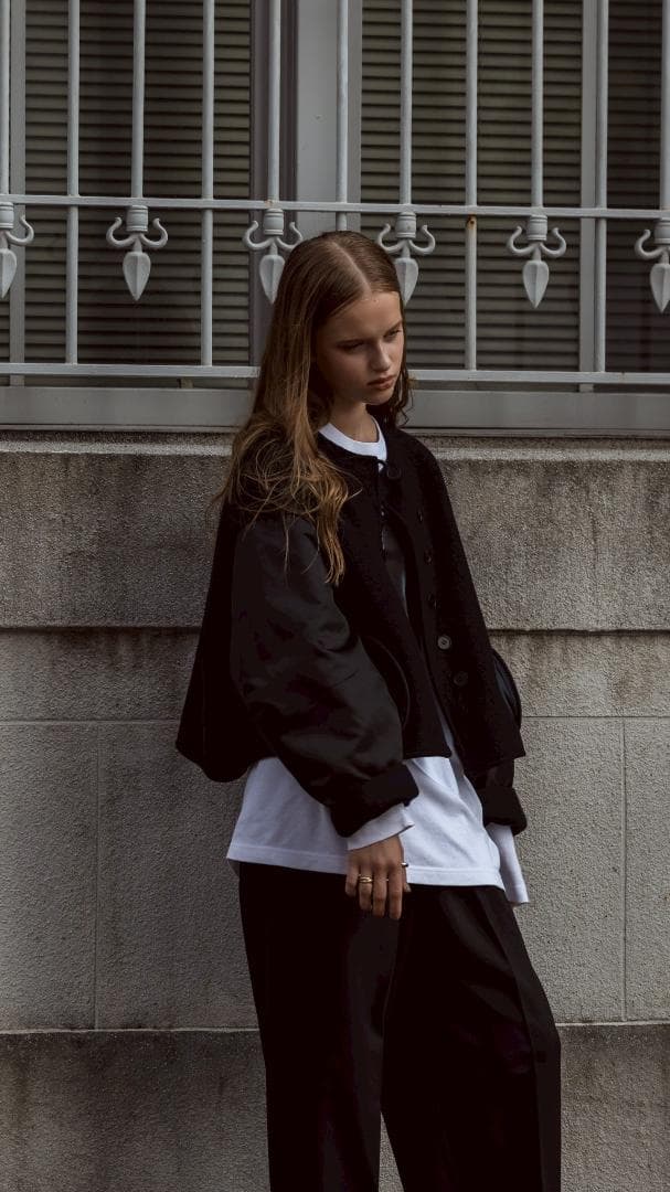 即完売品 新品未使用 soyy. switch me coat ネイビーブラック