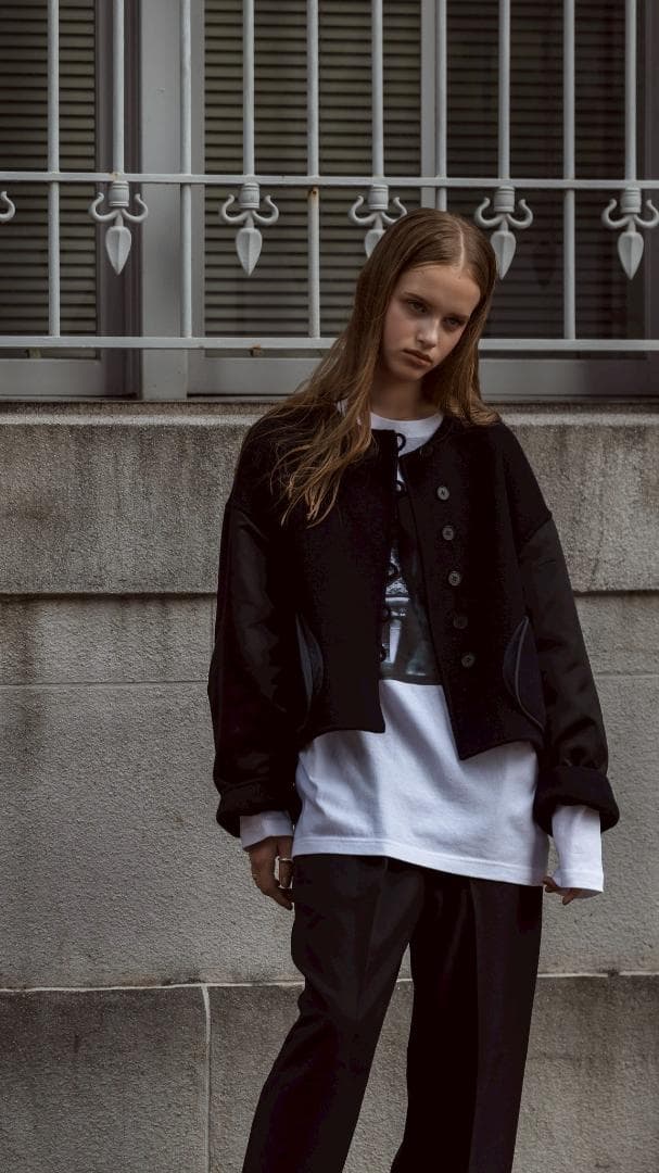 即完売品 新品未使用 soyy. switch me coat ネイビーブラック