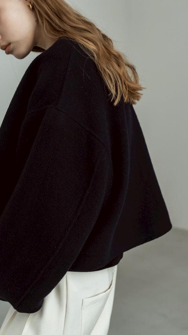 即完売品 新品未使用 soyy. switch me coat ネイビーブラック