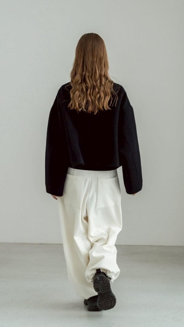 即完売品 新品未使用 soyy. switch me coat ネイビーブラック