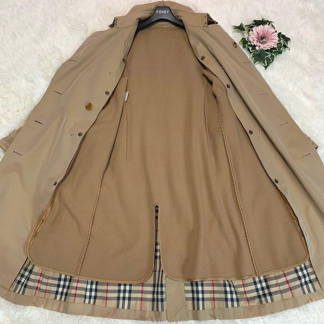 美品◆BURBERRY LONDON【ライナー付◆トレンチコート】ハニーベージュ